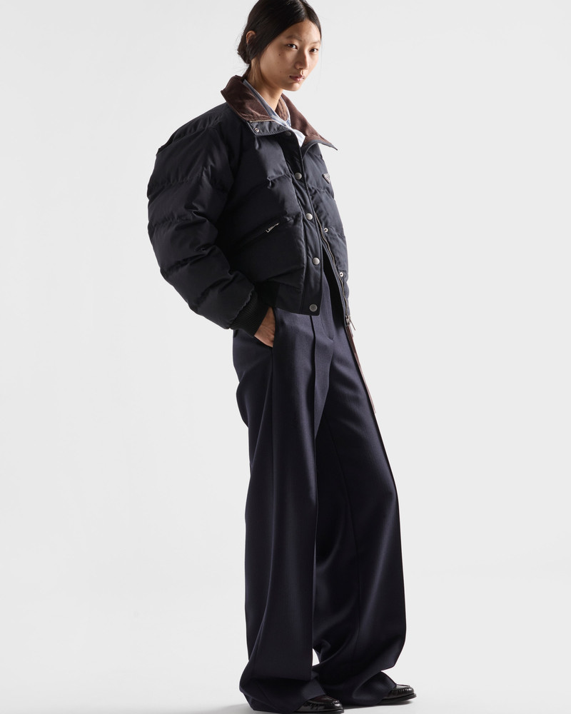 Cropped compact poplin down jacket 4