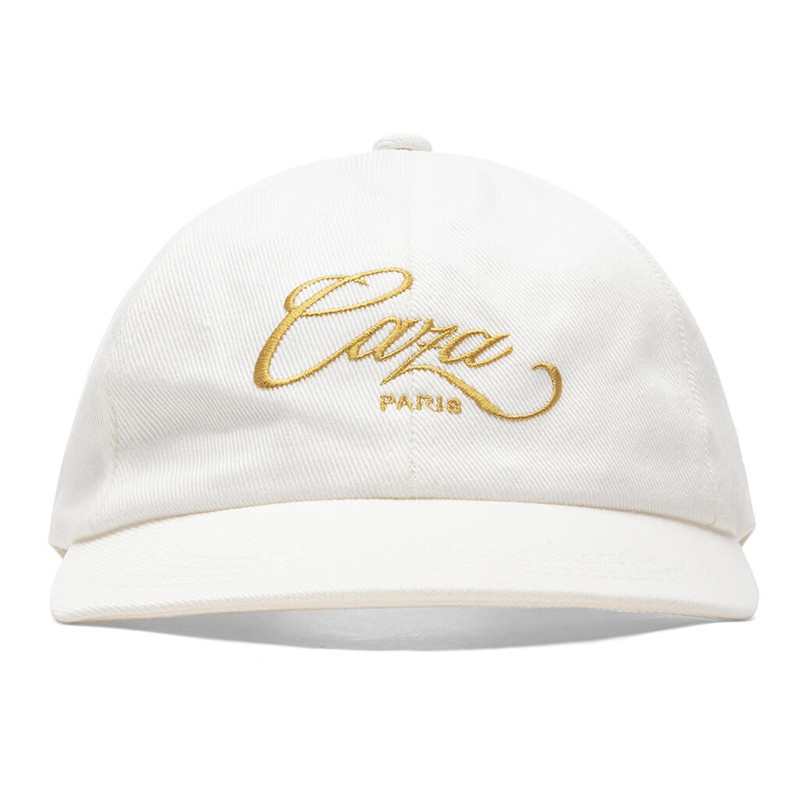 CASABLANCA CAZA EMBROIDERED CAP - OFF WHITE 1