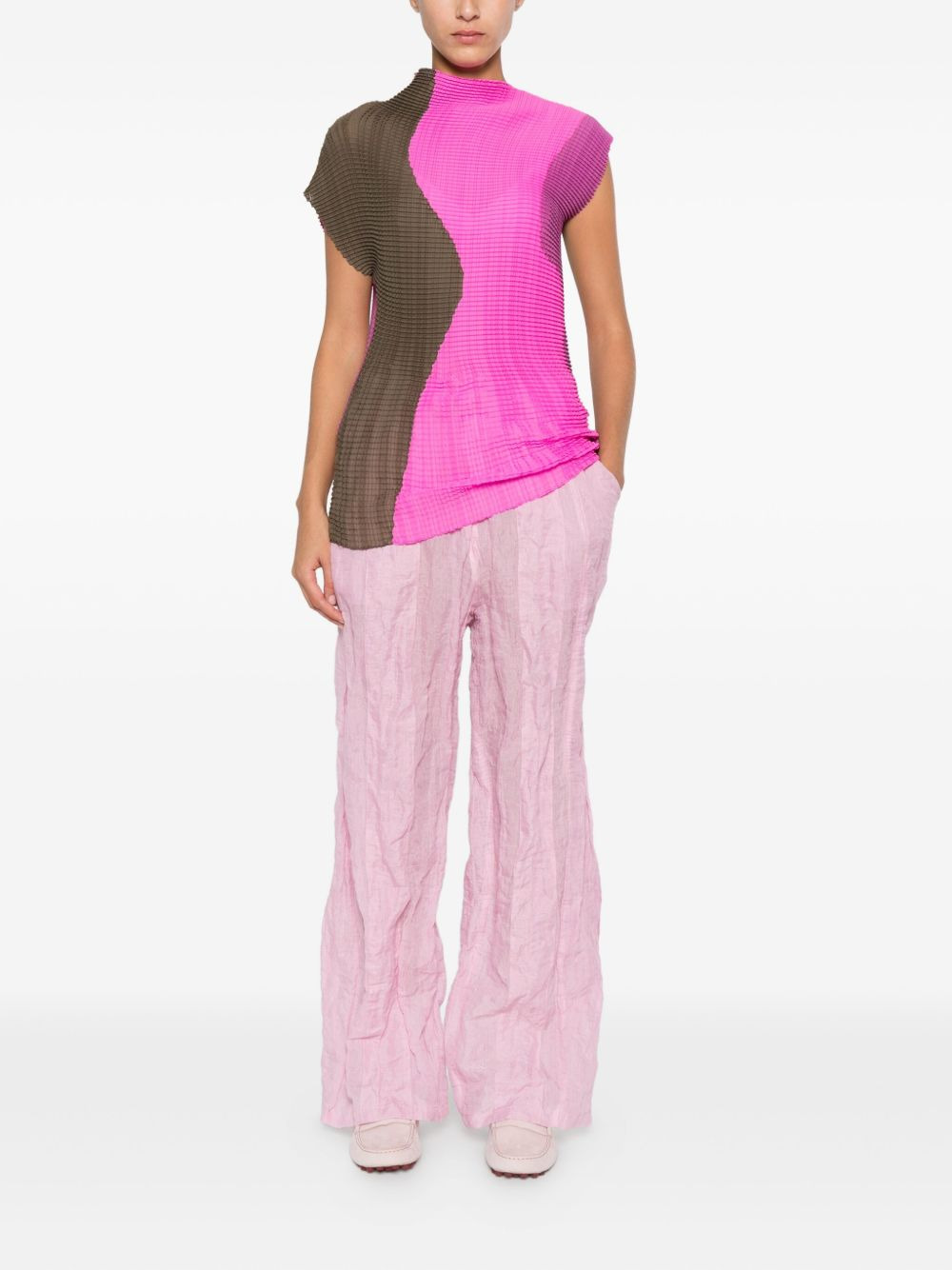 pleated panel top - 2