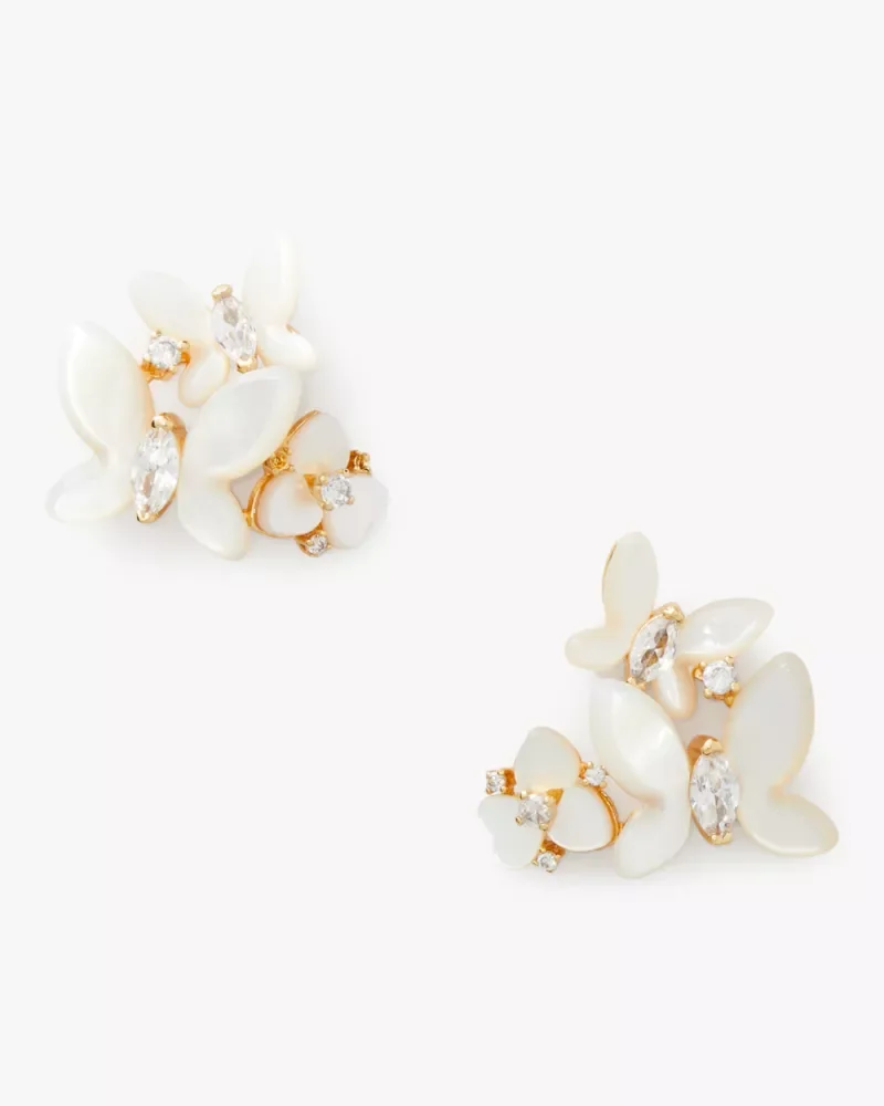 Social Butterly Cluster Studs - 1