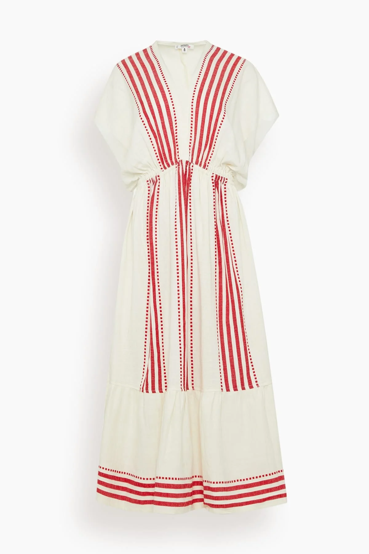 Leila Plunge Dress in Eshe Red - 1