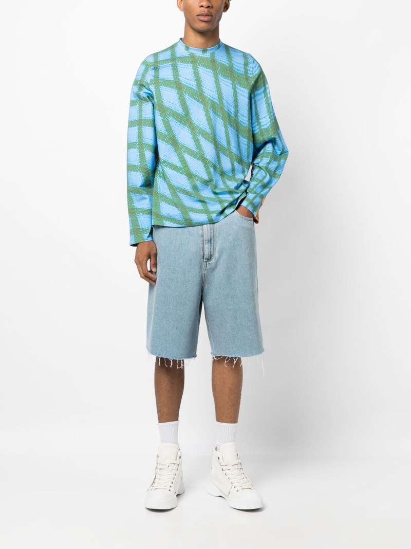 BIANCA SAUNDERS abstract-print cotton T-Shirt outlook