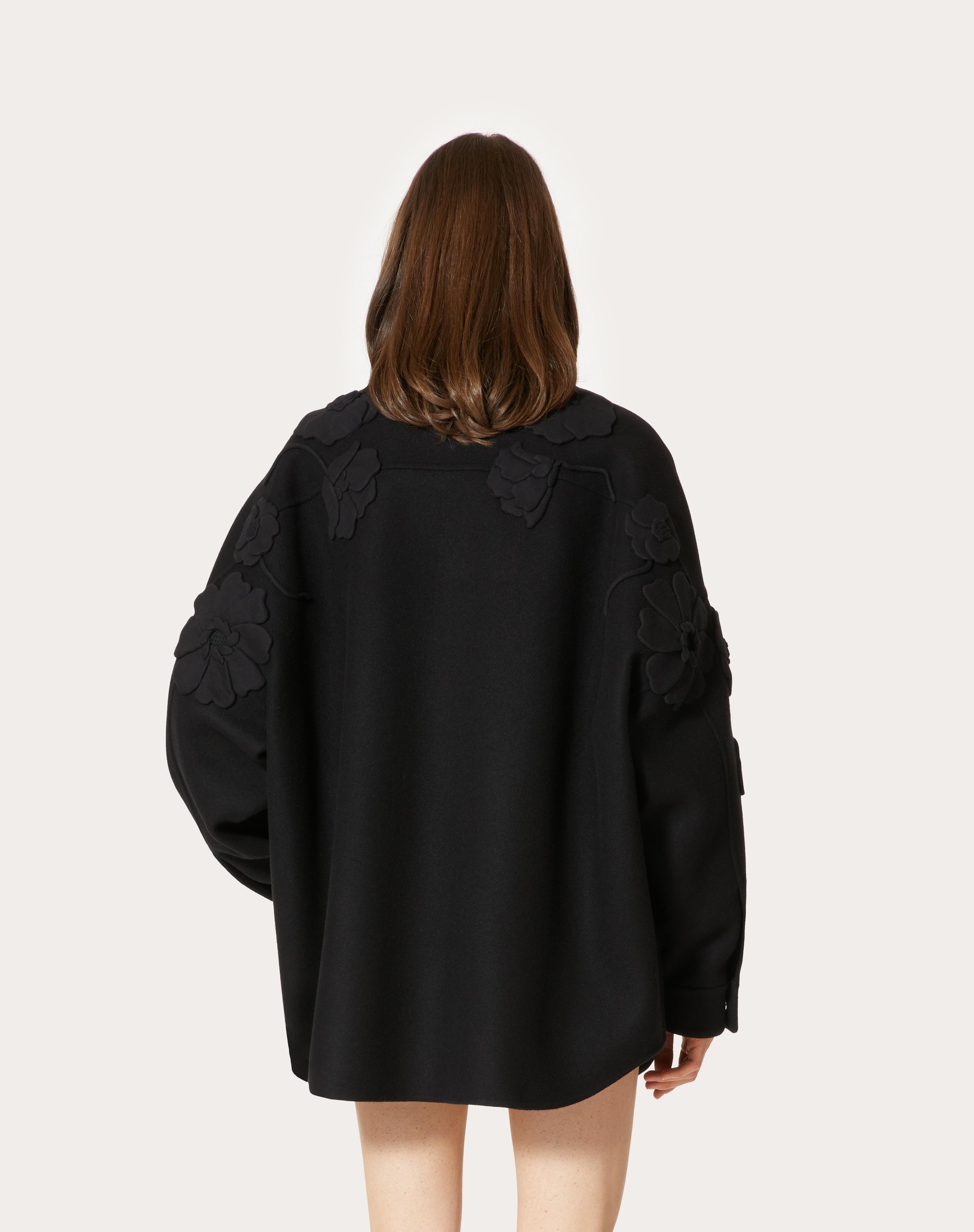 EMBROIDERED COMPACT DRAP OVERSHIRT - 4