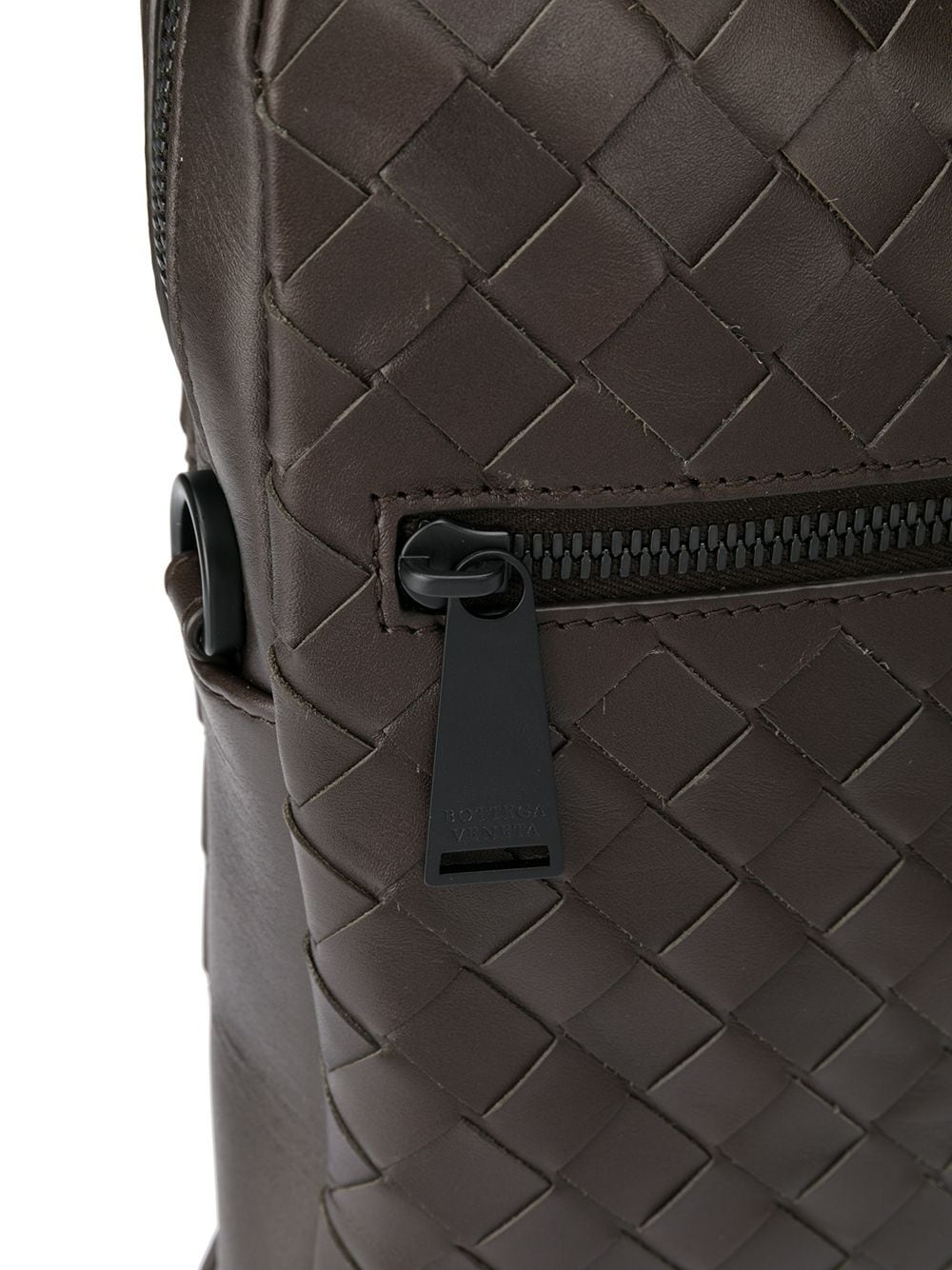 intrecciato weave zipped briefcase - 4