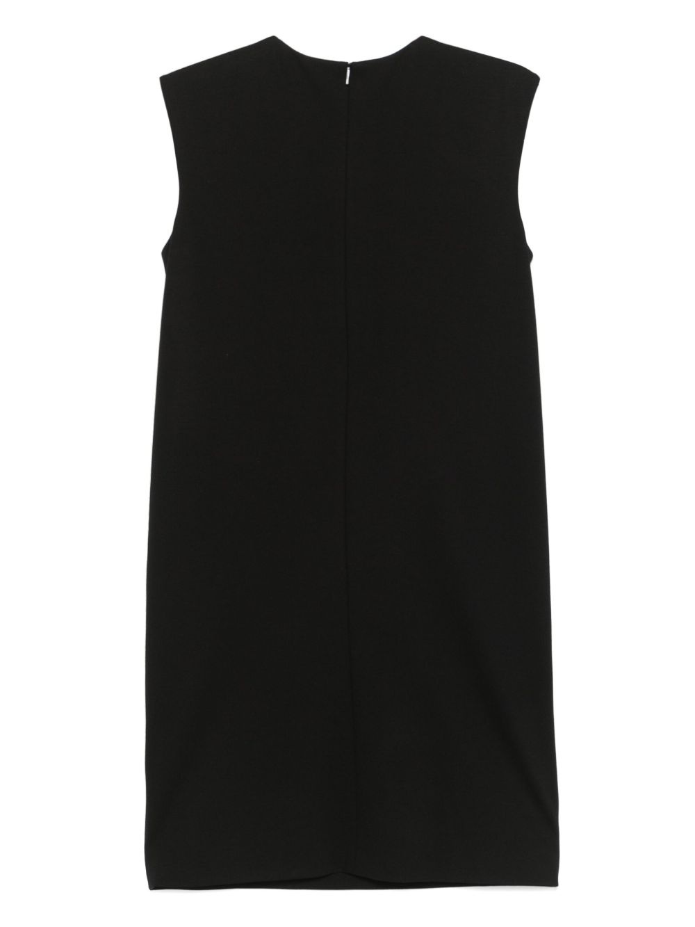 buttoned-shoulders mini dress - 2