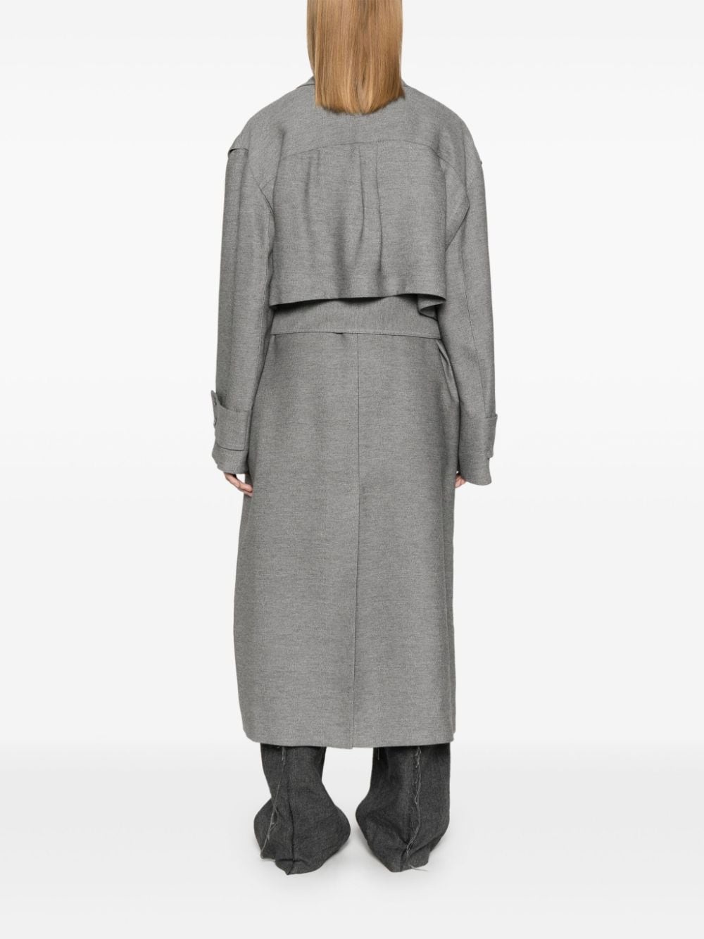Longline trench coat - 4