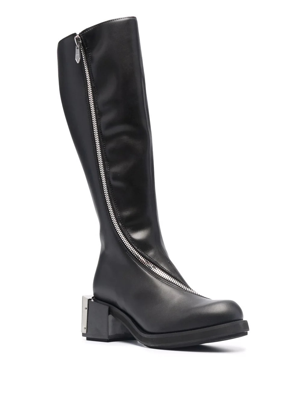 knee-high zip-up riding boots - 2