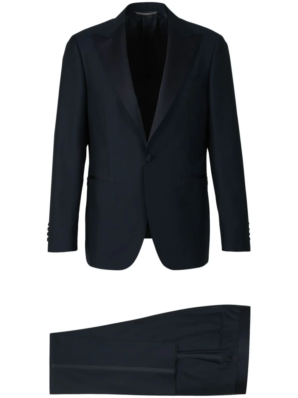 wool single-breasted suit - 1
