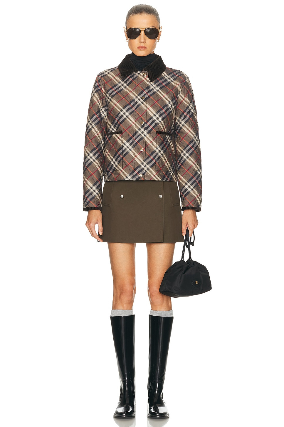 Cropped Quilted Jacket - 5