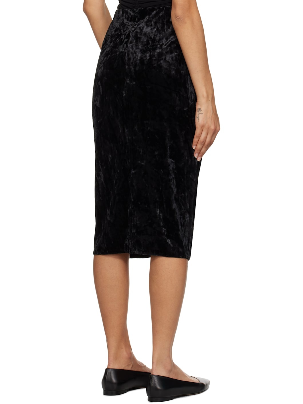 Black Alyssa Midi Skirt - 3
