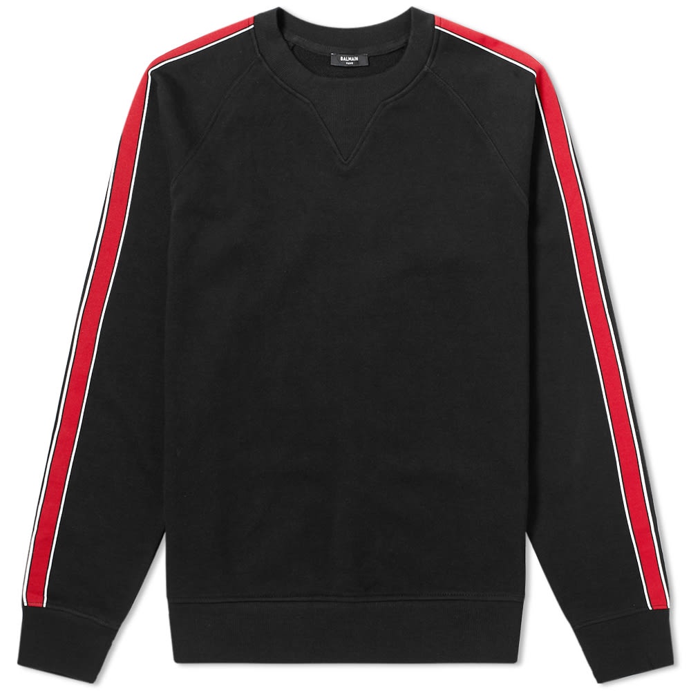 Balmain Taped Logo Crew Sweat - 1