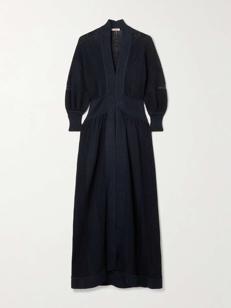 Crocheted cotton-blend maxi dress - 1