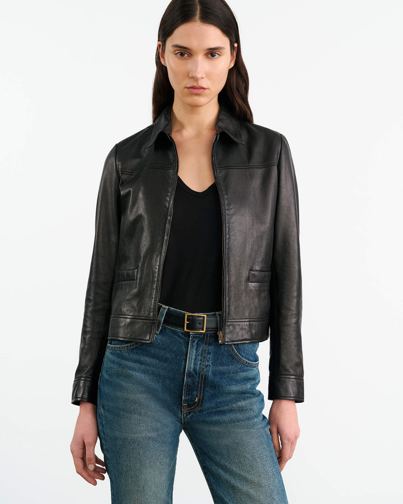 NILI LOTAN FREDDIE LEATHER JACKET outlook