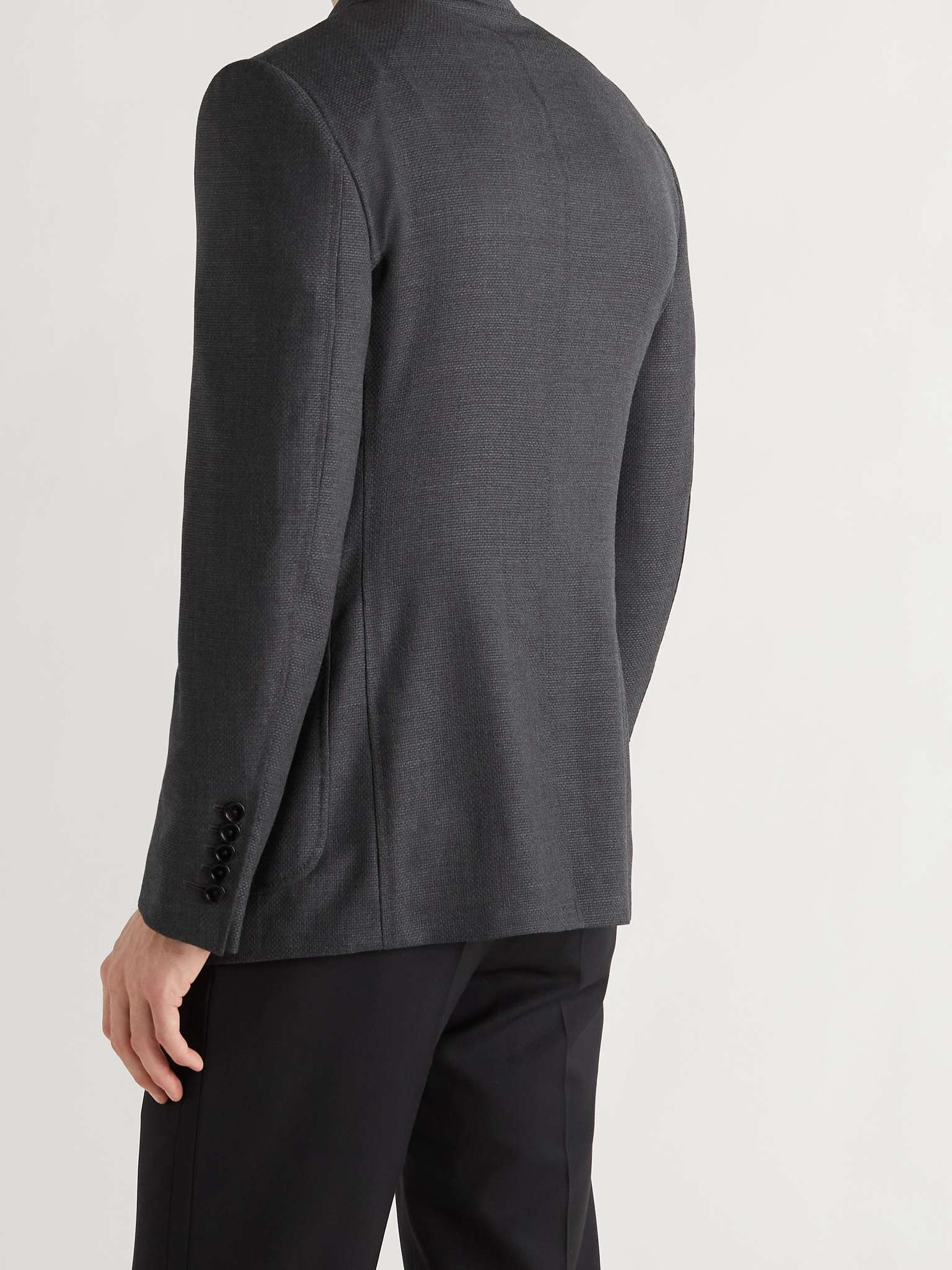 O'Connor Slim-Fit Unstructured Wool-Mesh Blazer - 4