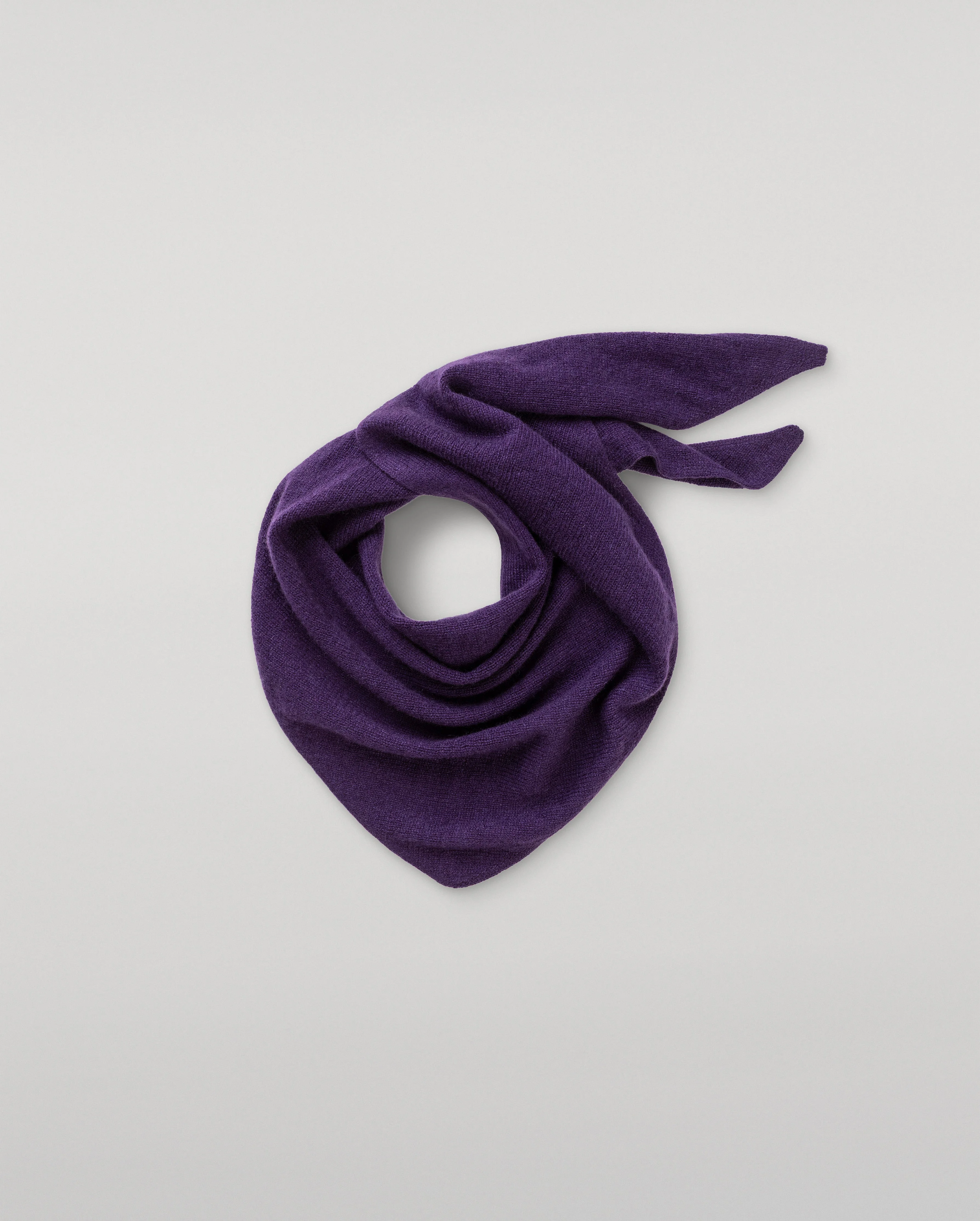 Reel Dark Purple Cashmere Bandana - 1
