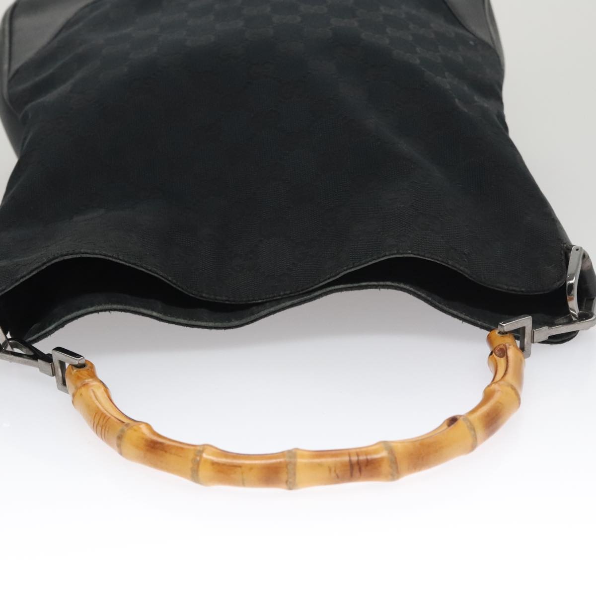GUCCI Bamboo GG Canvas Hand Bag Black 001 4058 001 4058 - 6