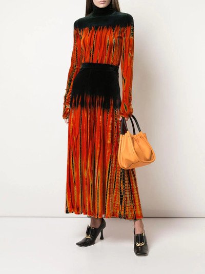 Proenza Schouler velvet tie-dye skirt outlook