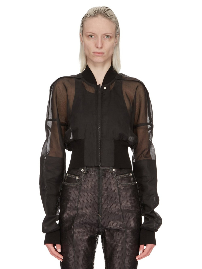 Flight semi-sheer bomber jacket - 1