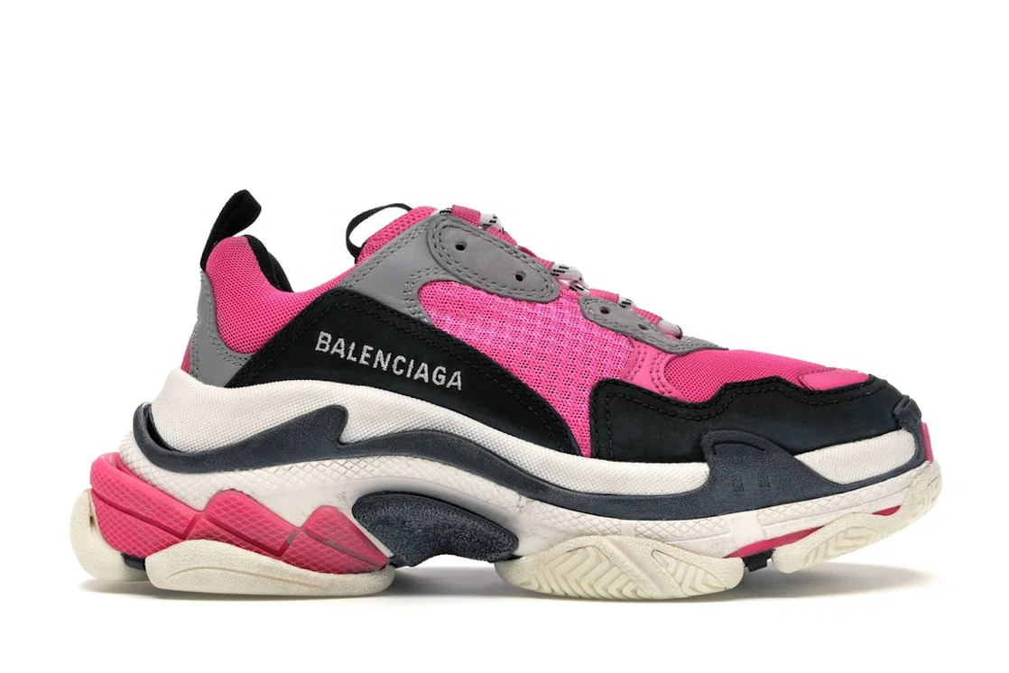 Balenciaga Triple S Neon Pink (Women's) - 1