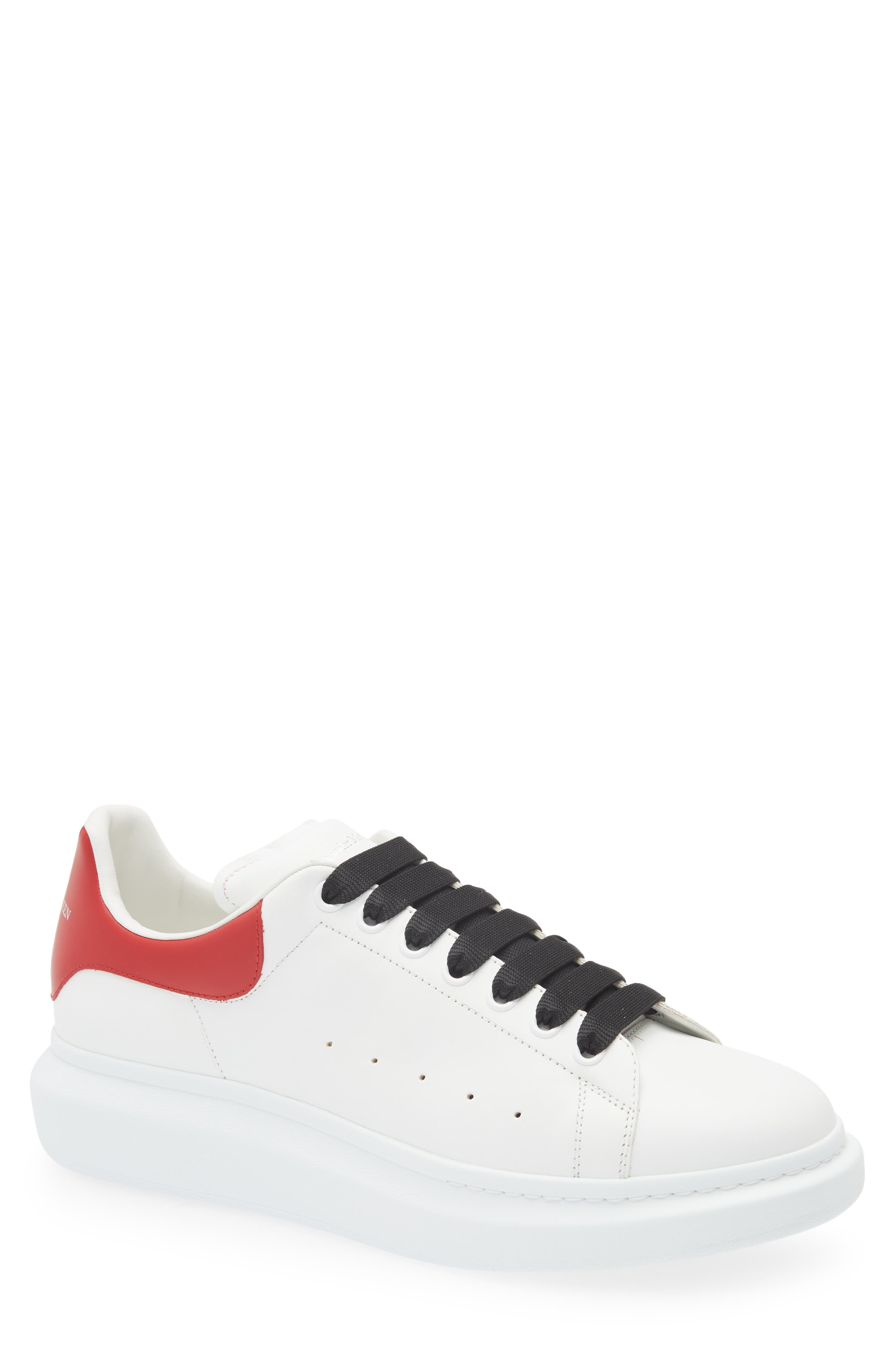 McQueen Oversize Sneaker in Off White/Chilli at Nordstrom - 1
