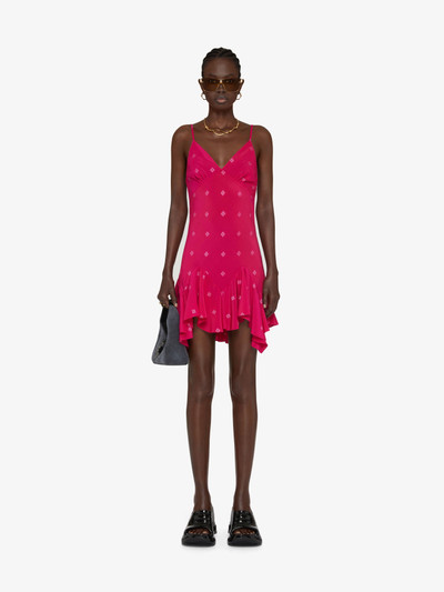Givenchy STRAPS DRESS IN 4G SILK WITH RUFFLES outlook