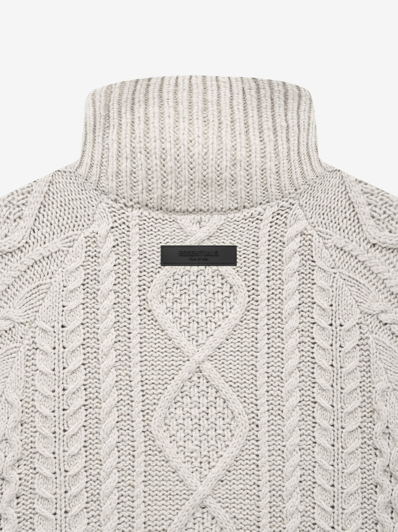 ESSENTIALS Cable Knit Turtleneck outlook