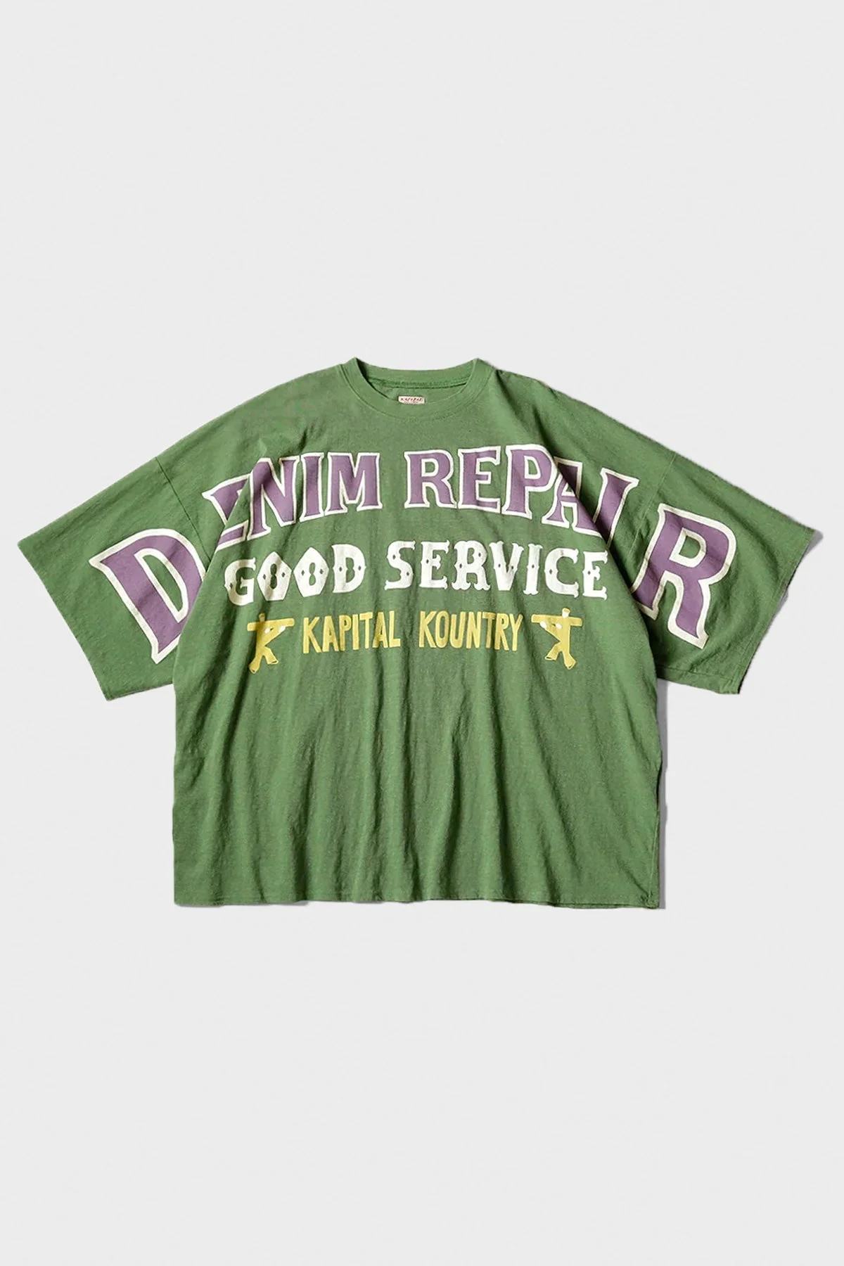 18.5/- Jersey HUGE-T (DENIM REPAIR) - Green - 1