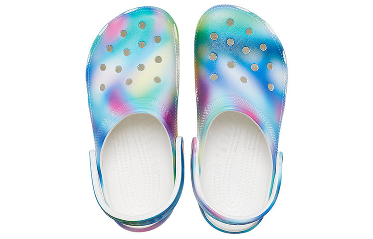 Crocs Colorful Crocs Beach Unisex Multi-Color White Sandals 207556-94S - 5
