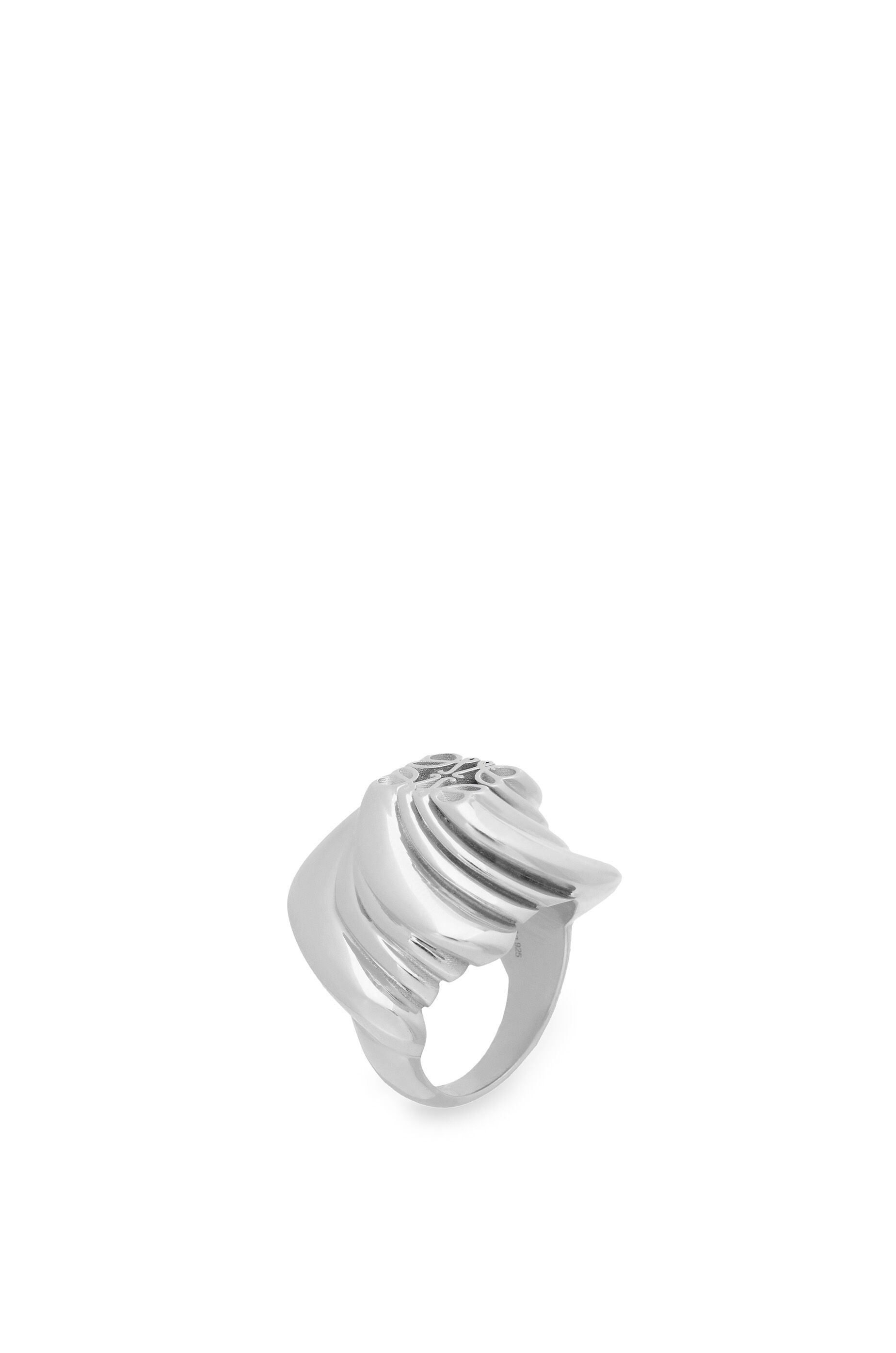 Twisted Anagram signet ring in sterling silver - 3