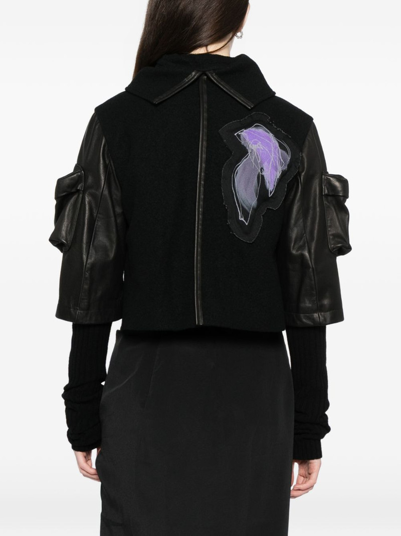 horse suede ribbed sleeves jacket 4