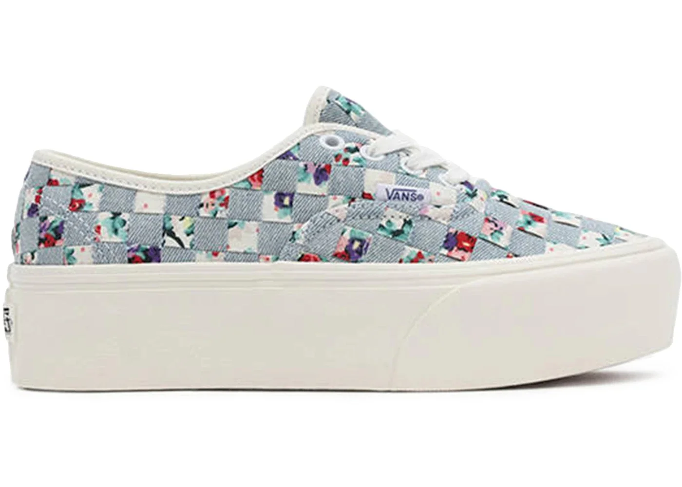 Vans Woven Authentic Stackform Light Blue Floral Multi (Women's) - 1