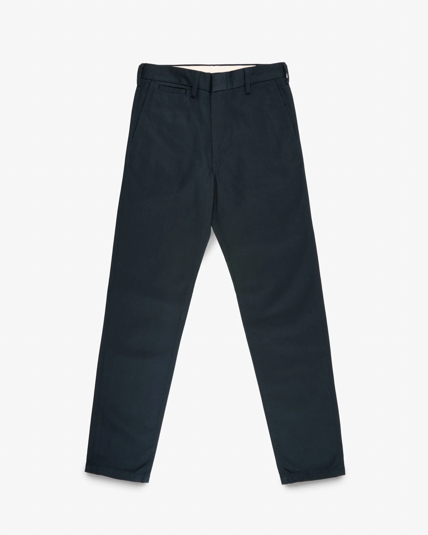 IH-731-NAV 12oz 무거운 면 Relaxed Fit Chinos - 해군 - 1