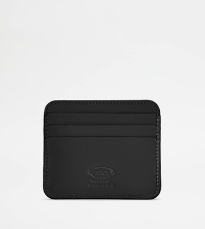 Tod's KATE CREDIT CARD HOLDER IN LEATHER - BLACK outlook