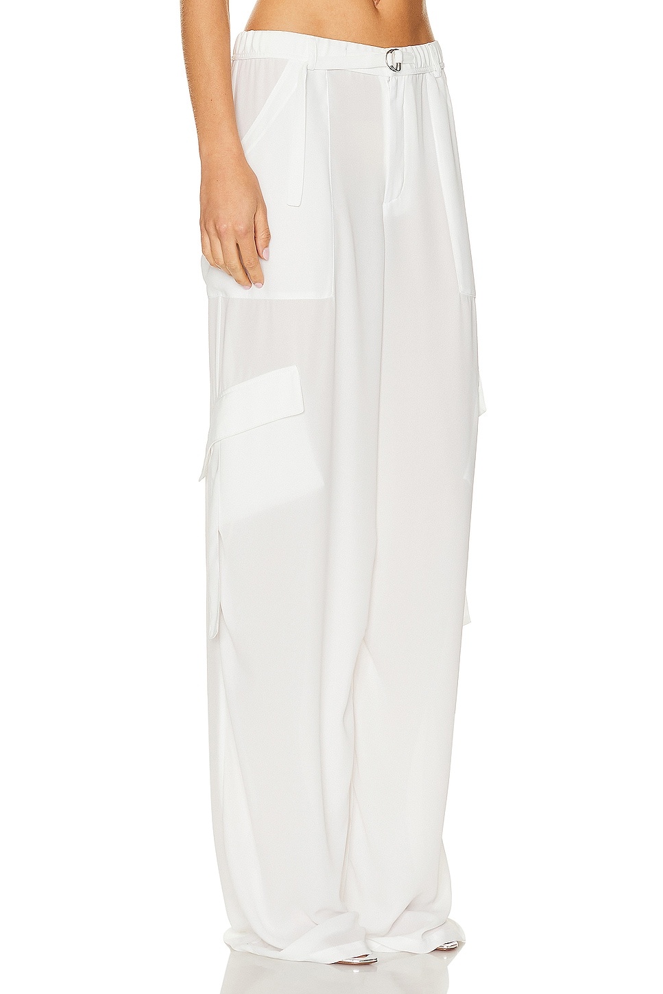 Lightweight Georgette Utility Pocket Pant - 2