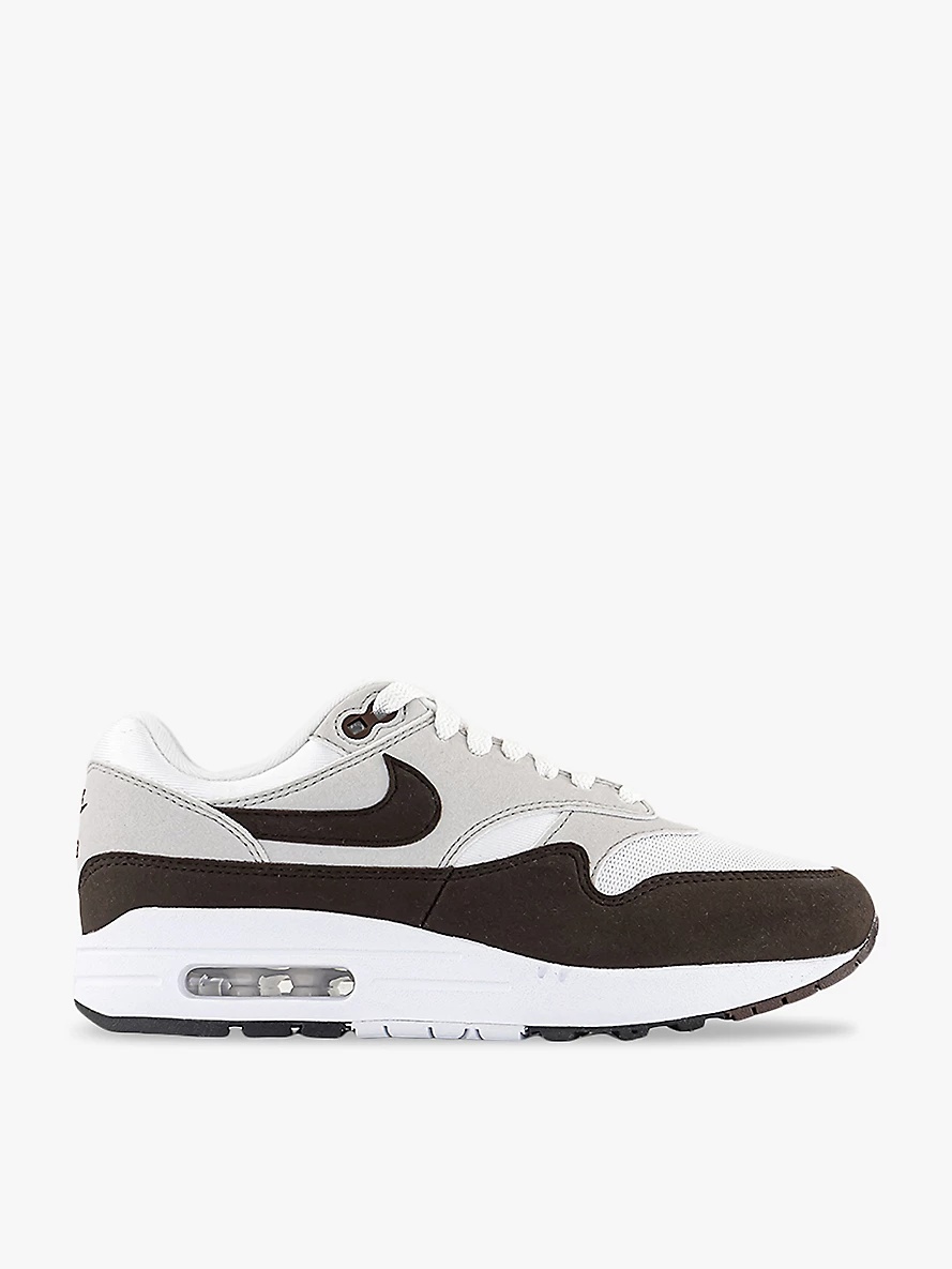 Air Max 1 panelled leather mid-top trainers - 1