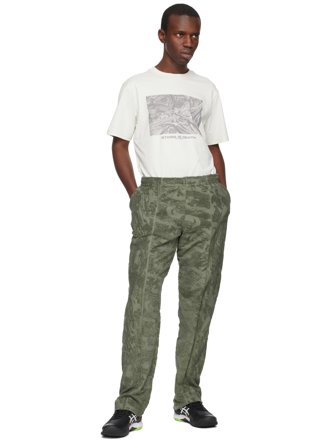 【関税込み】AFFXWRKS グリーン Stasis Tシャツ AFFXWRKS Green Stasis T-Shirt | REVERSIBLE