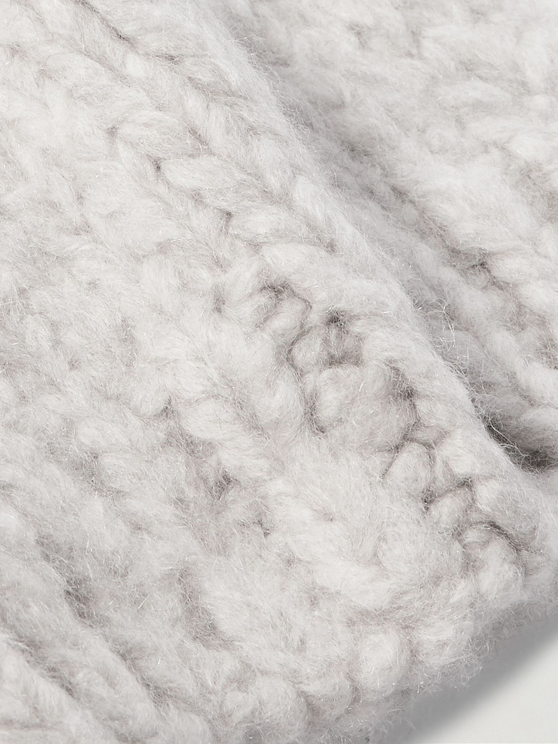 GABRIELA HEARST Townes Cashmere Beanie Light gray outlook
