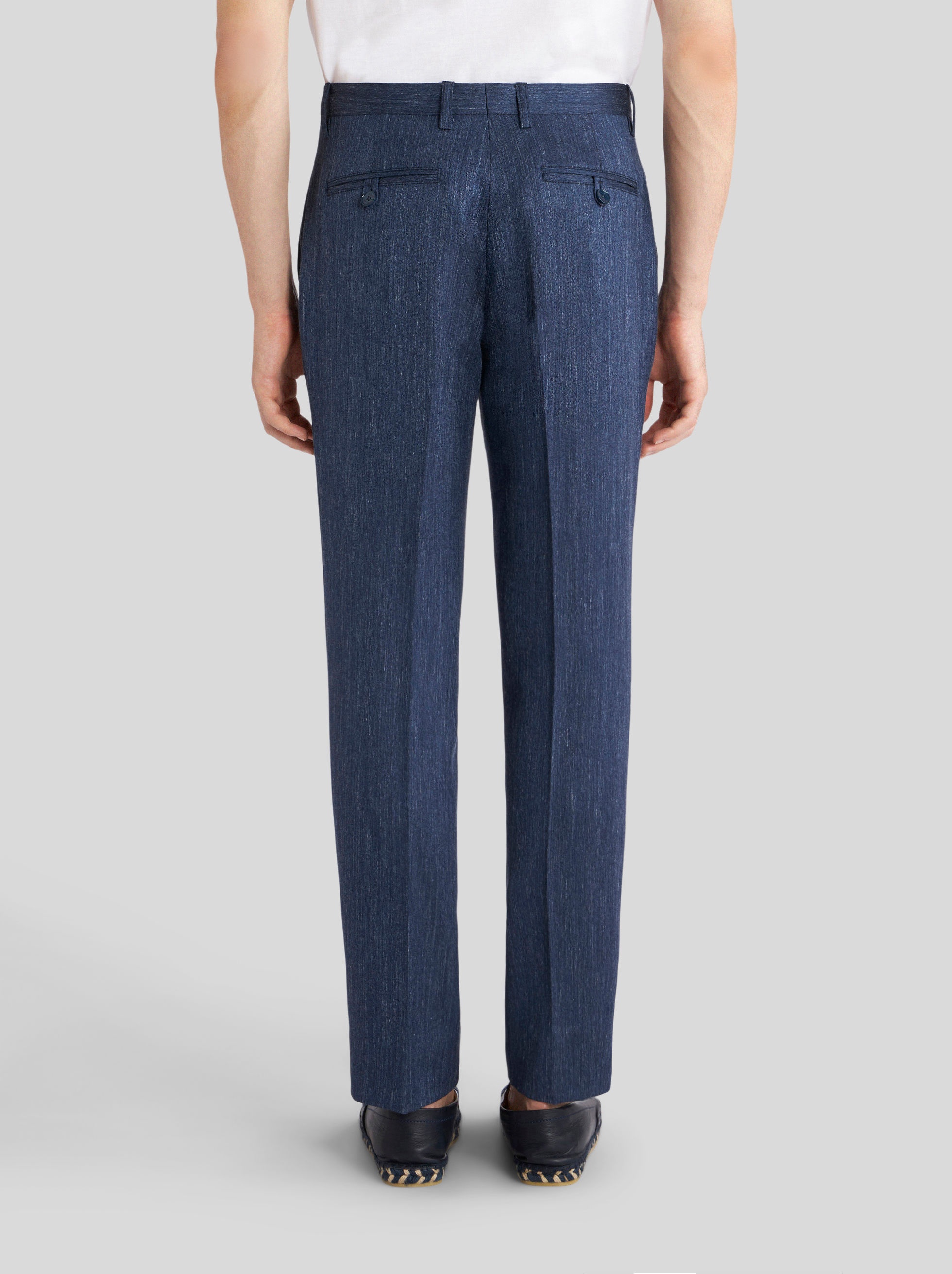 WOOL AND SILK TROUSERS - 5