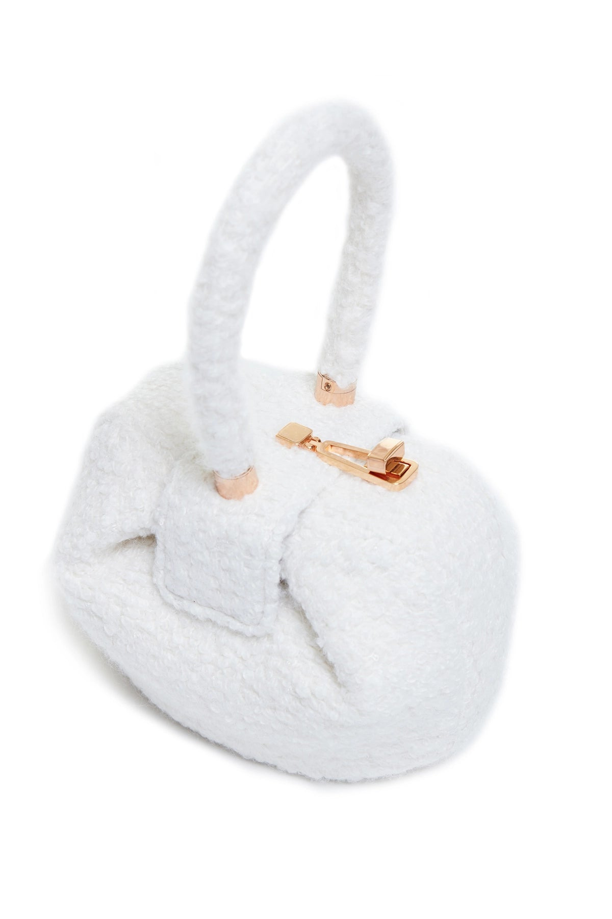 Nina Bag in Ivory Cashmere Boucle - 3