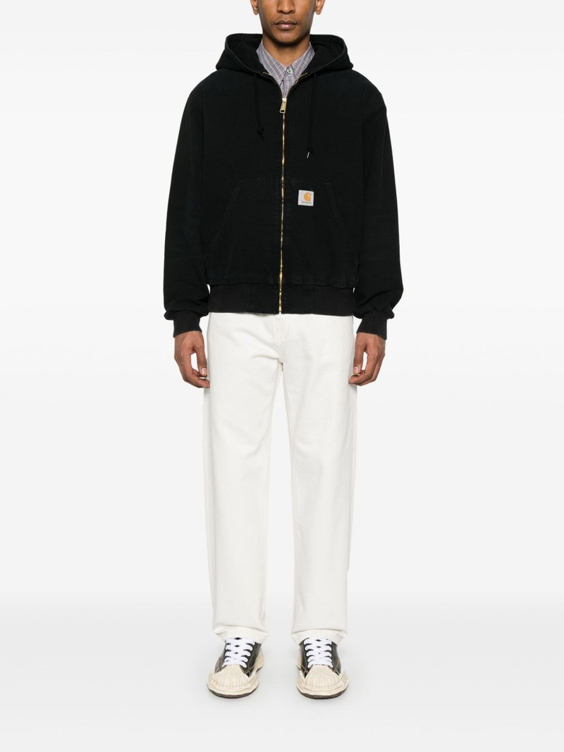 Carhartt logo patch hooded jacket outlook