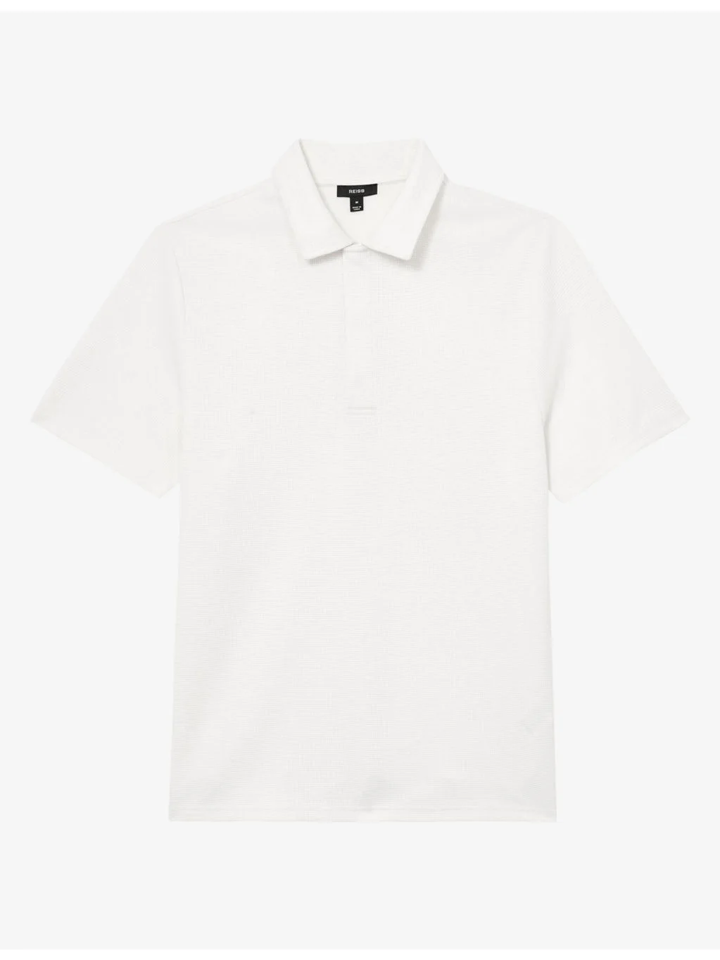 Reed Micro-Waffle Short-Sleeve Stretch-Jersey Polo - 1