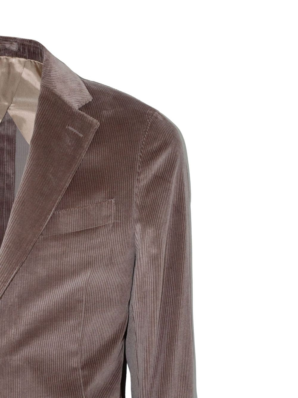 corduroy single-breasted blazer - 5