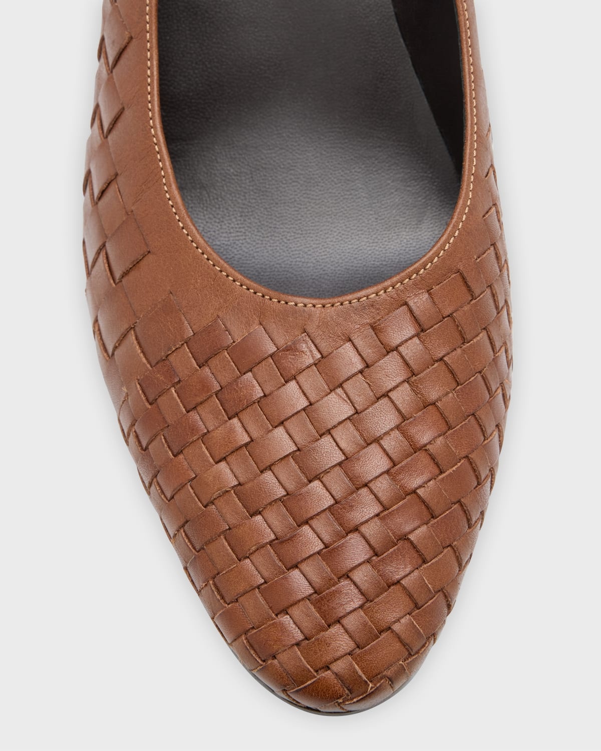 Charlotte Woven Leather Pumps - 5