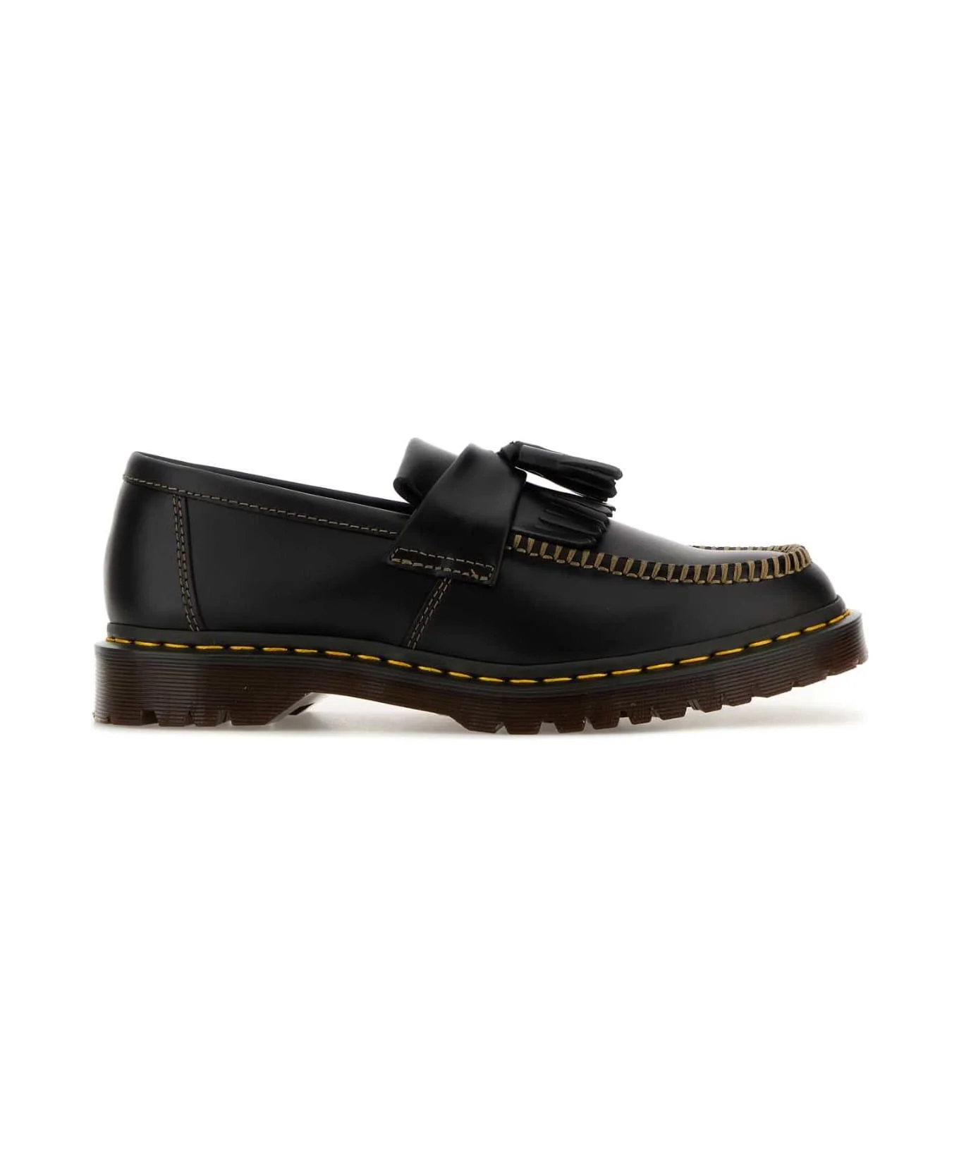 Black Leather Adrian Ben Loafers - 1