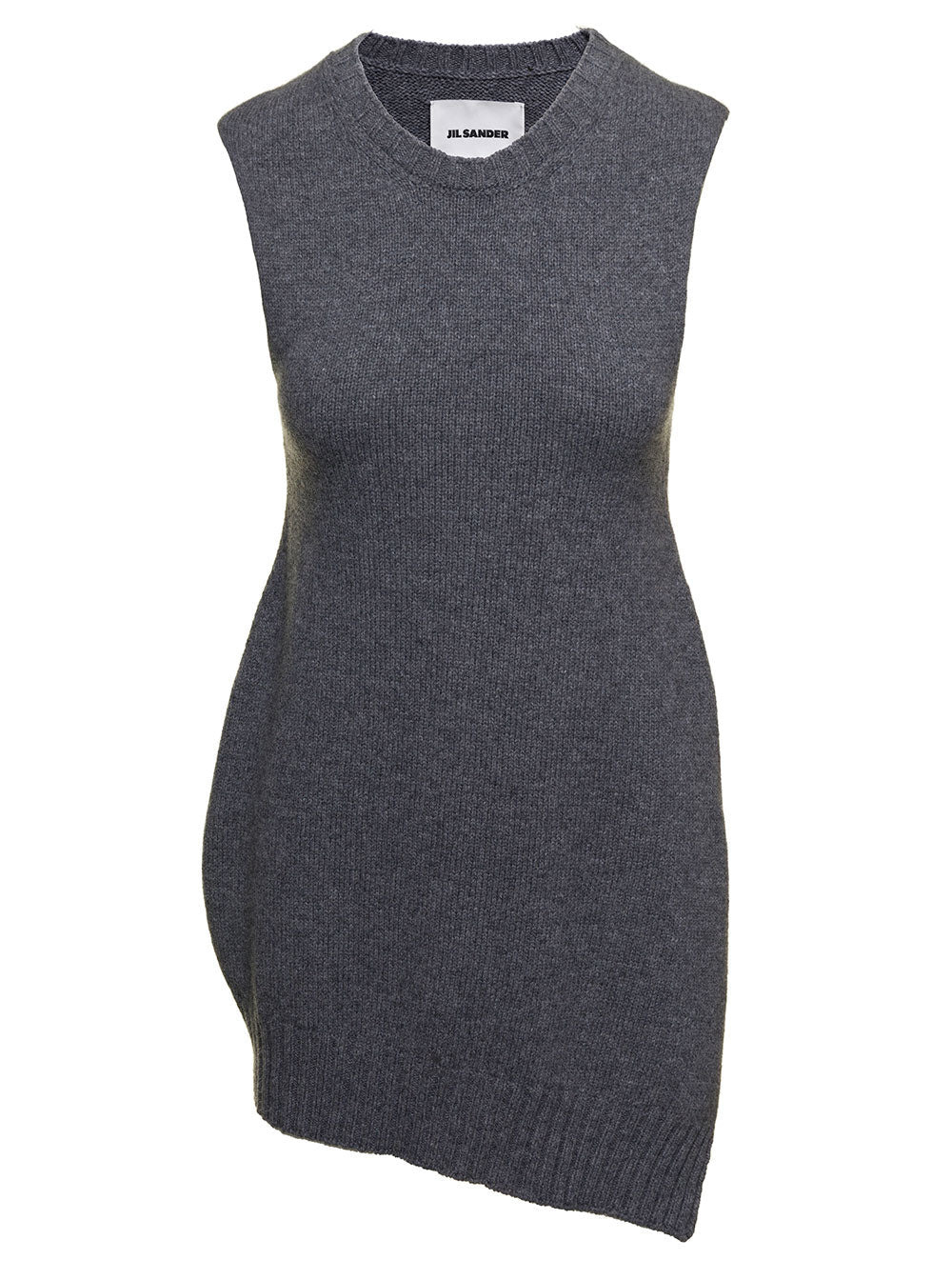 Jil Sander Women Grey Two-Piece Sweater With High-Neck In Wool Woman - 4