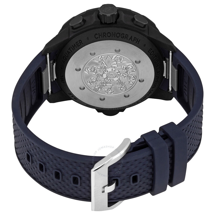 Pre-owned IWC Aquatimer Laureus Sport For Good Chronograph Blue Dial Men's Watch IW379507 - 3