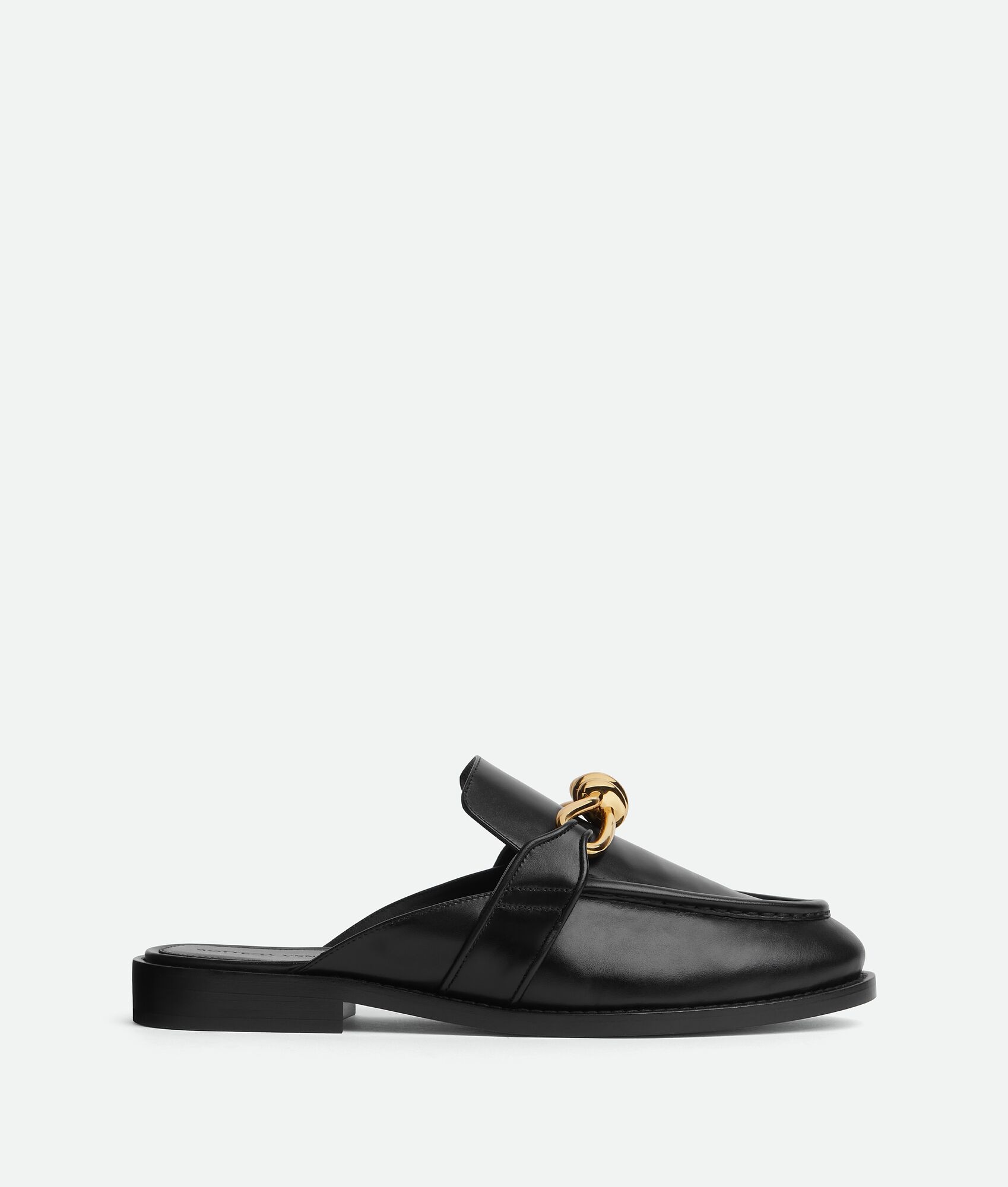 Bottega Veneta MONSIEUR SHINY LEATHER MULE LOAFERS