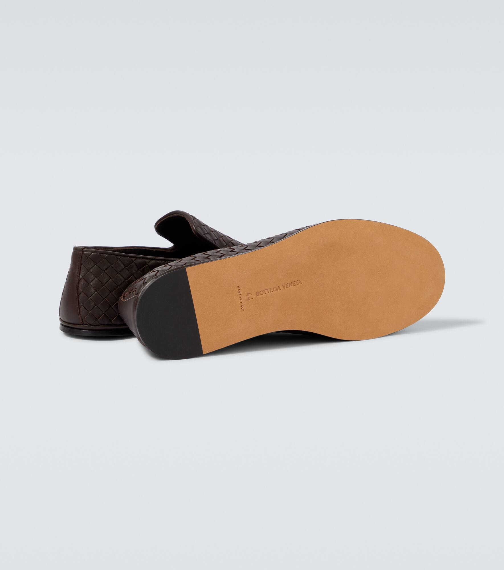 Sunday Intrecciato leather slip-on shoes - 7