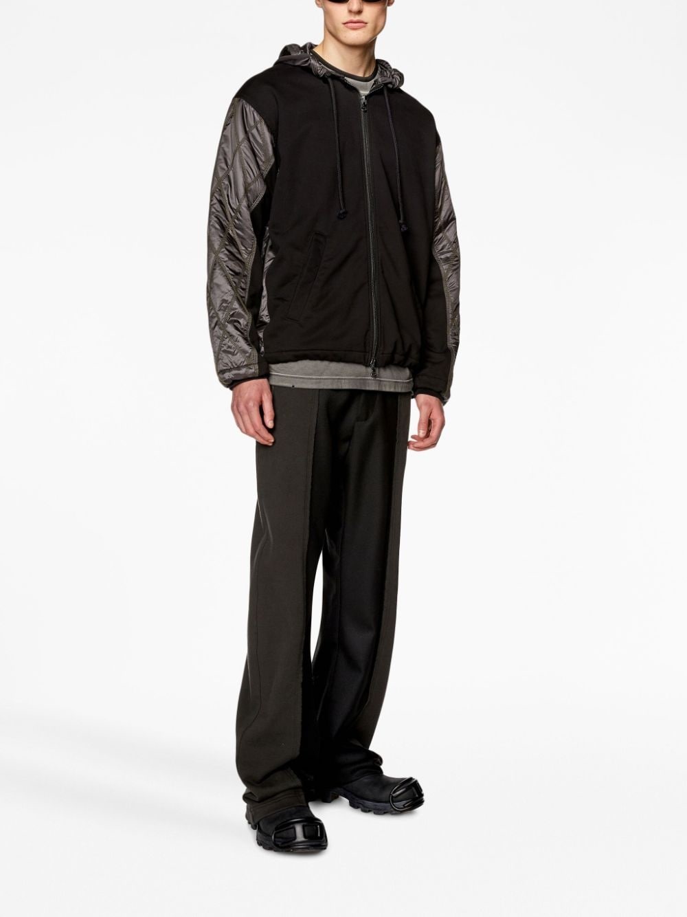 J-Rombe zipped hooded jacket - 2