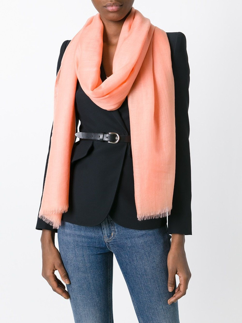 FERRAGAMO large frayed stole outlook